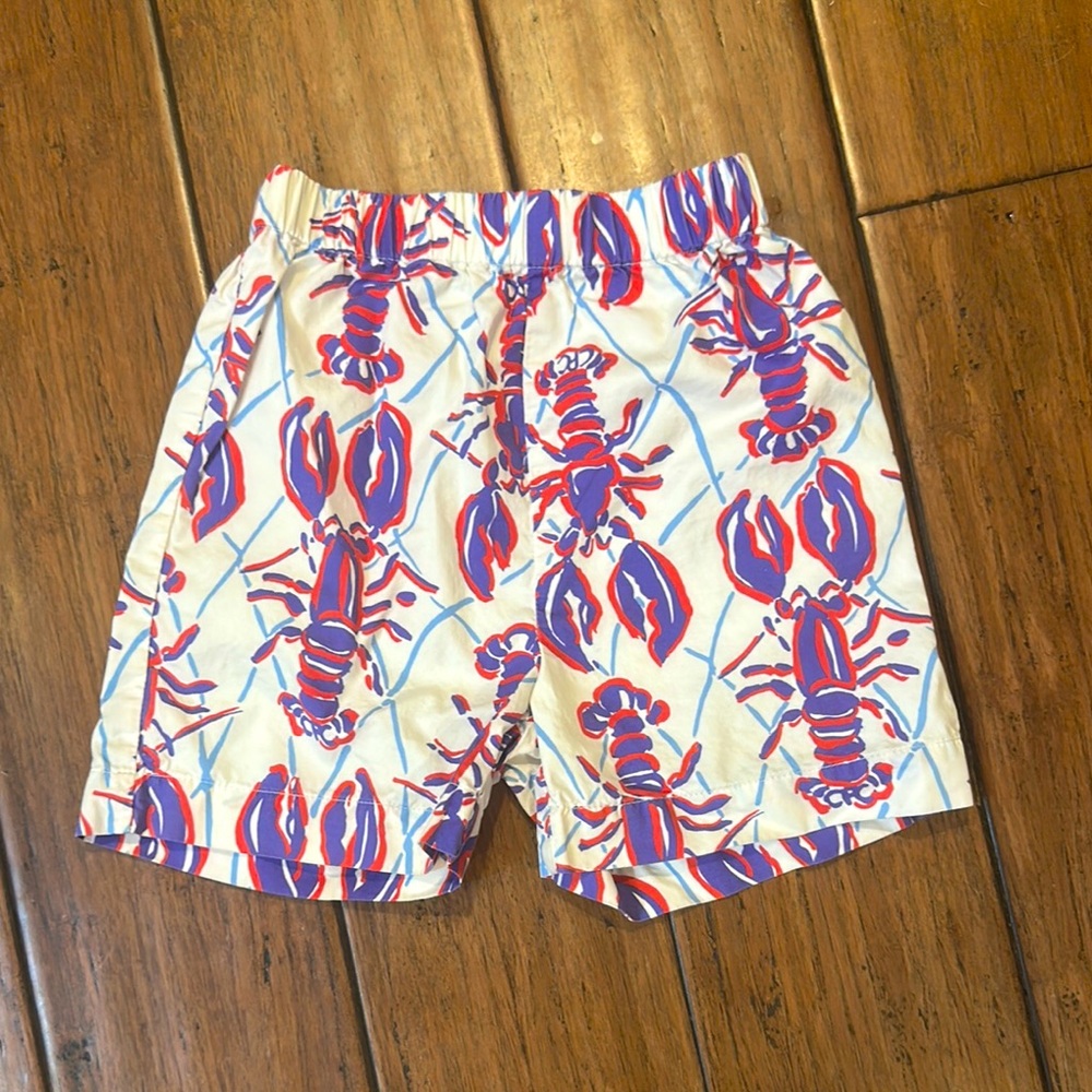 Lobster Print Shorts CPC Childrenswear 2T EUC Toddler Boy Elastic Waist Nautical